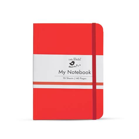 Velvet Series Journal Ruled Pages with Elastic Band Closure Red 70gsm ...
