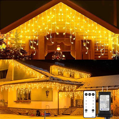Ice Cycle Christmas Lights Duety 96 LED Christmas Iciclelights Outdoor