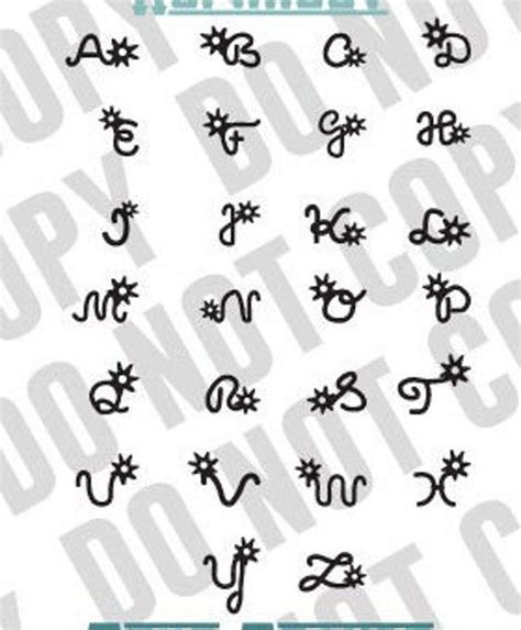 Handdrawn Brand Alphabet SVG Digital Download Svg Spur Brand SVG Cattle ...