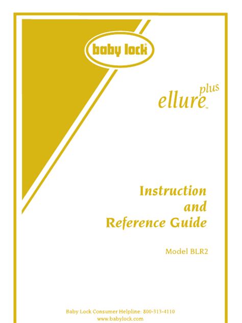 Image result for Baby Lock Ellure Plus Tutorial