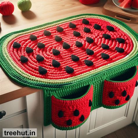 Watermelon Crochet Fridge Cover Ideas and how to make them