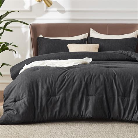 Amazon.com: Bedsure King Size Comforter Set - Black King Comforter Set ...