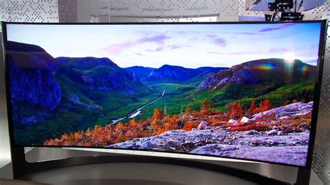 This is Samsung's 105-inch ultra-wide Ultra HD 4K TV, and it's a ...
