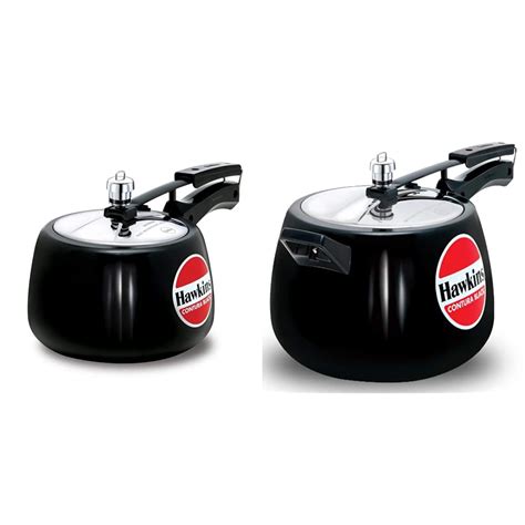 Buy Hawkins Contura Hard Anodised Aluminium Pressure Cooker, 3 Litres ...