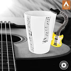 Buy Archies® Music Symbol Printed Mug with Fancy Violin Shaped Handle ...