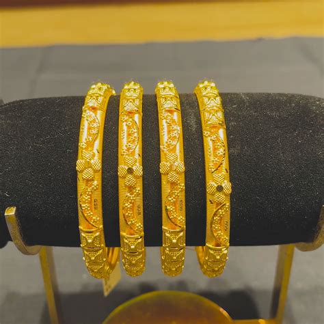 CMR 46.76gms BANGLES 22K Yellow Gold – BangaruRani