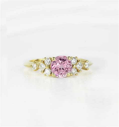 Light pink engagement ring - DIORAH JEWELLERS