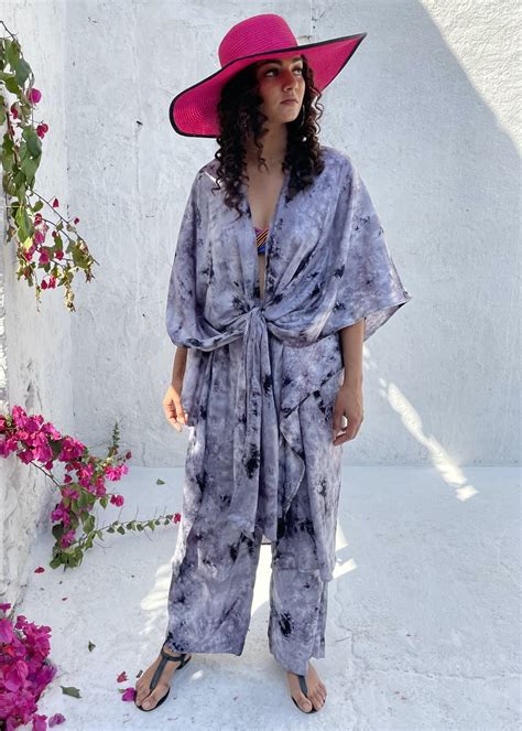 Get Printed Lavender Kaftan Co-Ord Set at ₹ 3650 | LBB Shop