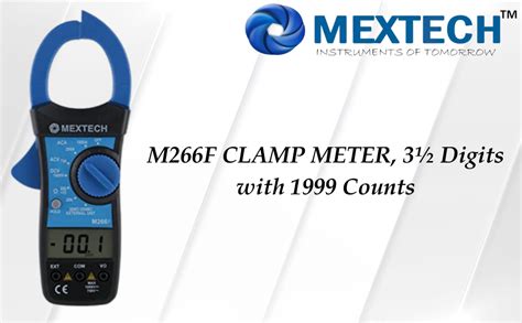 MEXTECH M266F CLAMP METER, 3½ Digits with 1999 Counts. : Amazon.in ...