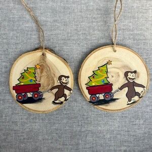 Curious George Ornament Curious George Gift Curious George Christmas Kids Ornament Toddler ...