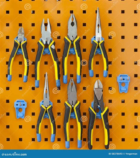 Set of pliers stock image. Image of combination, plier - 58378693