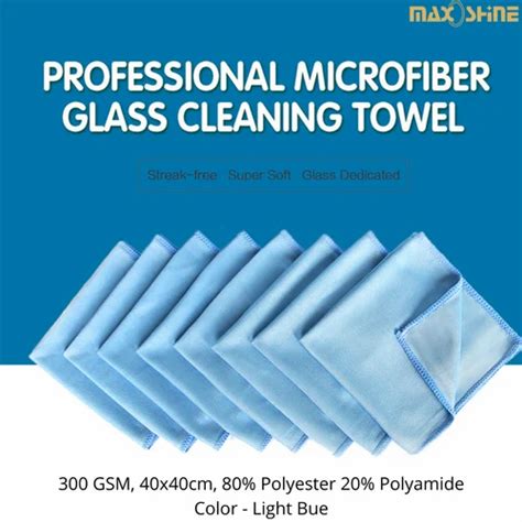 Plain Microfiber Cleaning Cloth - MaxOshine Microfiber Towel for Glass ...