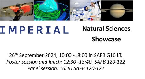 Natural Sciences Showcase 2024, Sir Alexander Fleming Building, London ...
