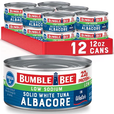 Amazon.com : Bumble Bee Low Sodium Solid White Albacore Tuna in Water ...