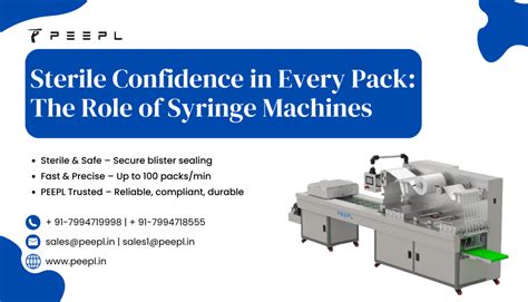 Sterile Confidence in Every Pack: The Role of Syringe Machines | PEEPL ...