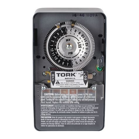 Nsi Tork Time Switch, 24 Hour, 120-277V 1109A-PC | Zoro
