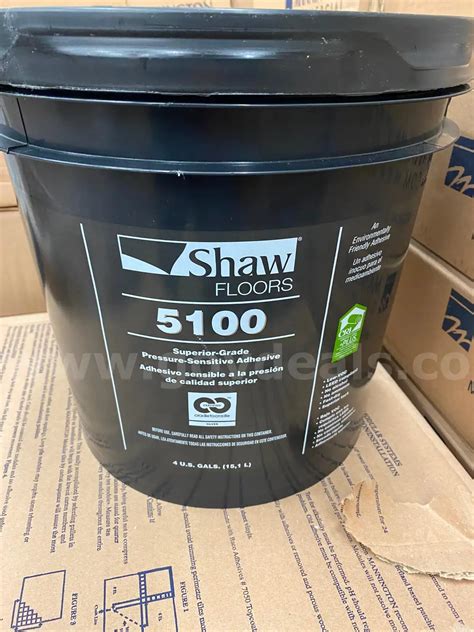 17 Shaw Floors 5100 Pressure Sensitive Adhesive 4 Gallon Buckets ...