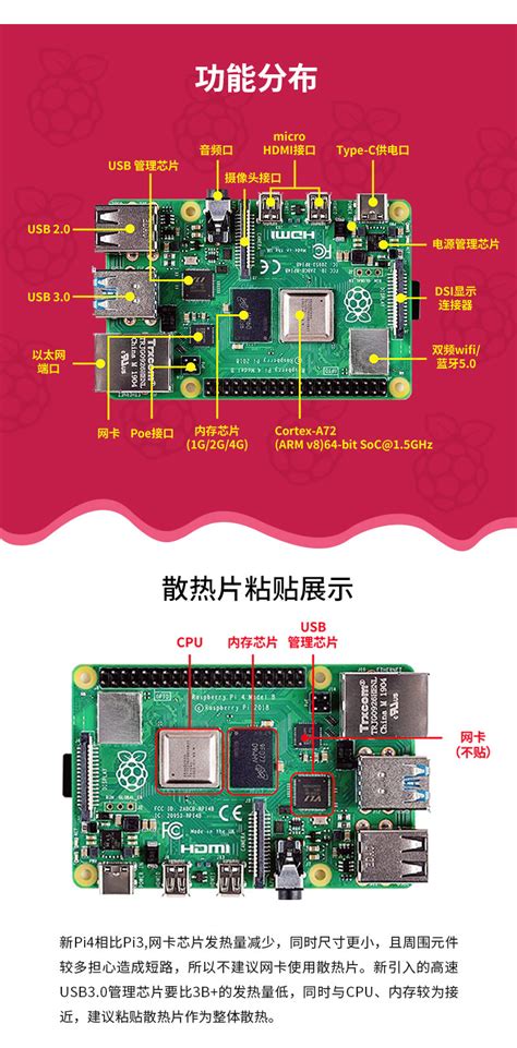 树莓派4B 4G 微控制器 Raspberry Pi 4 Model B 4GB AI开发板_英国Raspberry Pi_国际品牌_奥松机器 ...