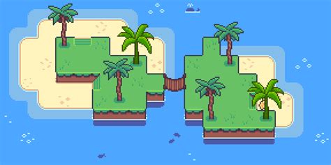 Working on pixel art tileset to create some tropical islands! c: This ...