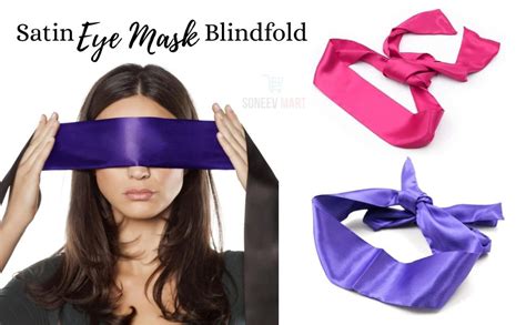 Buy HOME SALES Adjustable Satin Blindfold/Eye Cover/Sleep Mask/Satin ...