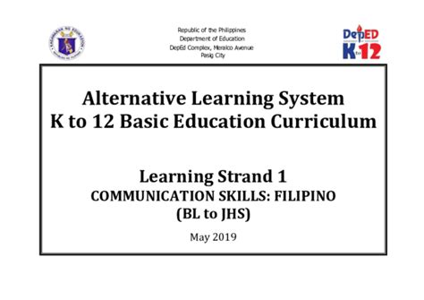 Image result for Alternative Learning System Curriculum Guide