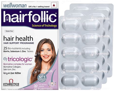 Wellwoman Hair Folic Tablet 30 - Uses, Side Effects, Dosage, Price ...