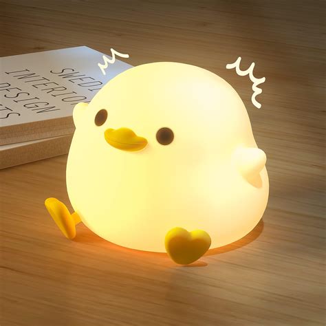 Amazon.com: Amaredom DoDo Duck Night Light, Cute Duck Lamp, Silicone ...