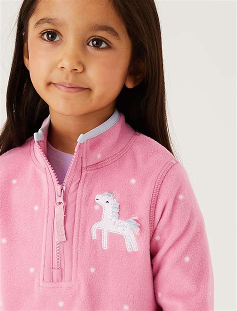 Buy Unicorn Zip Fleece Tops (2-7 Yrs) at Marks & Spencer