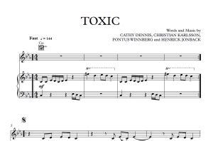 Toxic – Britney Spears [Sheet Music and Midi Download] – Download Sheet ...