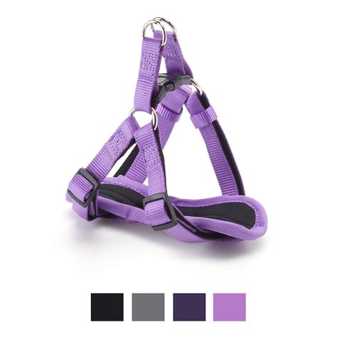 Vibrant Life Comfort Padded Step-In Dog Harness, Purple, 14-20 in ...