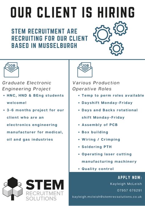 STEM Recruitment – STEM Recruitment Solutions Ltd. – JobZone