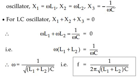 Hartley Oscillator - Transistorised, Derivation of Frequency ...