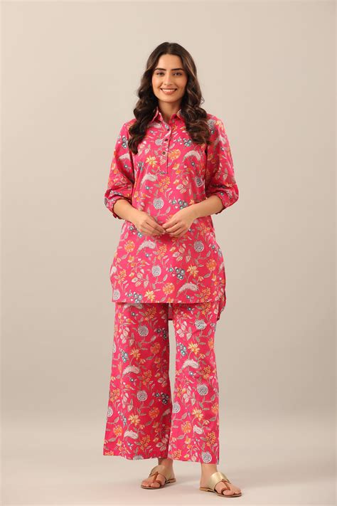 Cotton Palazzo Sets with Top for Women