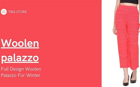 TNQ Women's Loose fit Palazzos Pants ( 607woolplz _ Off-White _ Free ...