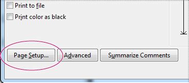 Print horizontal or vertical pages using Acrobat or Reader