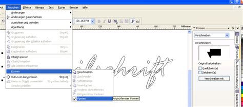 Grafiktip für Folienplots: Schreibschriften verschmelzen in CorelDraw ...