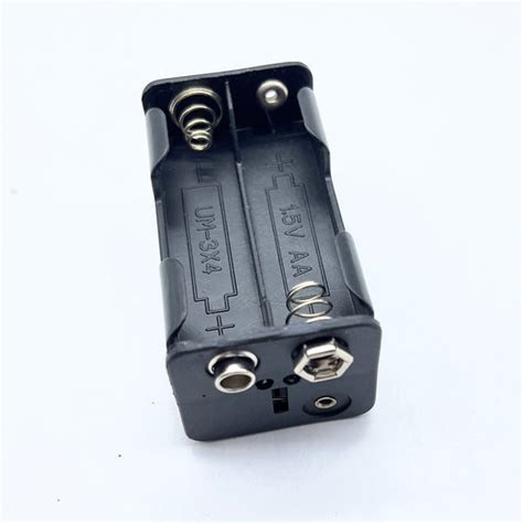 AA Battery Holder With Optional 5.5mm Plug & Switch - ThinkRobotics ...