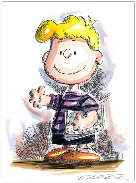 PEANUTS Schroeder - 24 x 32 cm - Original Federzeichnung farbig ...