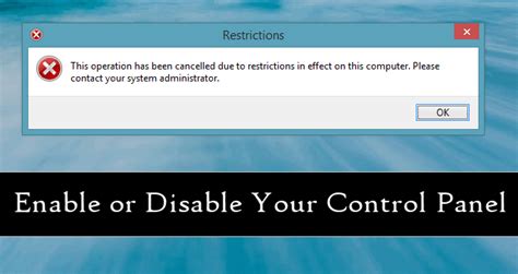 Image result for Disable Control Panel