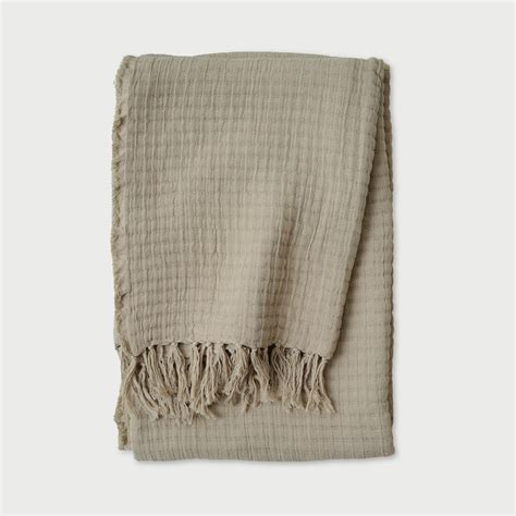 Trail Beige Cotton Throw – SanctuaryLiving