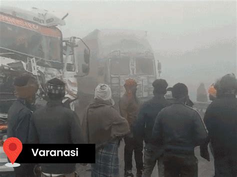 Dense fog grips UP causing 14 vehicles to collide: Truck rams into auto ...