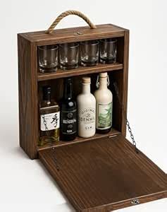 Weekend Hunters Wall Mounted Liquor Cabinet with Drop Down Table ...