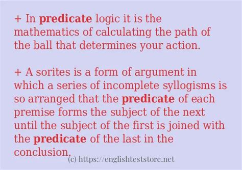 Image result for Define Predicate