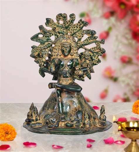 Brass Dakshinamurti Shiva Statue for Home Decor Temple Office Mandir ...