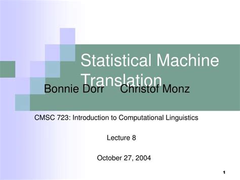 Statistical Machine Translation 的图像结果