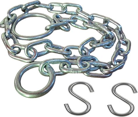 BAHAREE 3 Legs Metal S-Hook Type Chain for Hanging Pots, Black, 18 ...