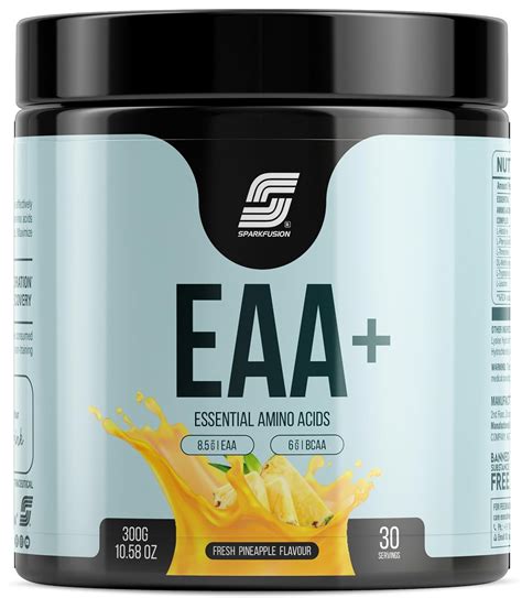 Sparkfusion 8500 mg Eaa+ & 6000mg Bcaa (300 gm) Essential Amino Acids ...