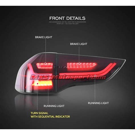 Decrease quantity for MXSTL164 Mitsubishi Pajero Sport LED Tail Lights ...