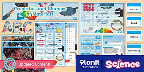 Science: Properties and Changes of Materials Year 5 Unit Additional ...