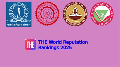 IISc, IIT Delhi, Madras feature in the world reputation rankings 2025